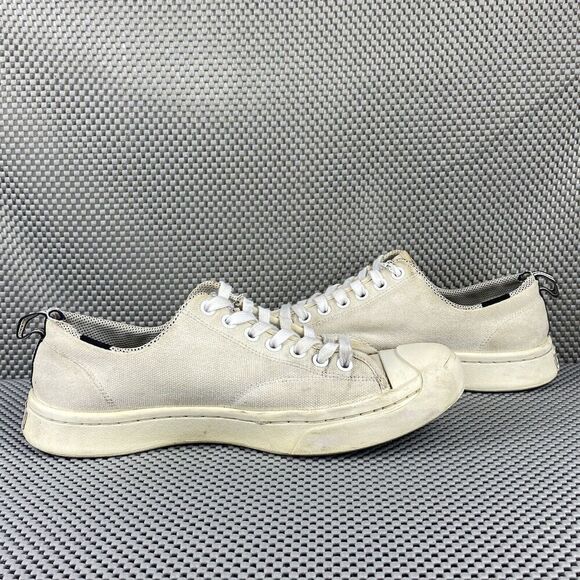 Converse Jack Purcell Shoes Mens 7 Womens 8.5 White Lace Up Low Top Sneakers main image 6